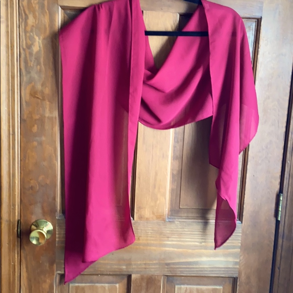 Scarf (maroon 78” long)